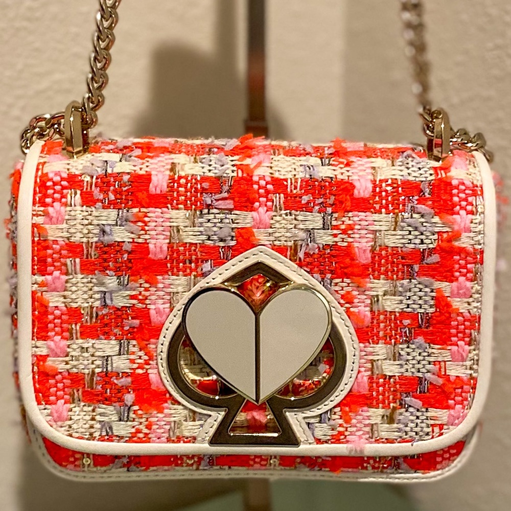 Kate ♠️ Tweed Heart Bag